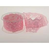 Kant roze lace 38mm p/mtr 