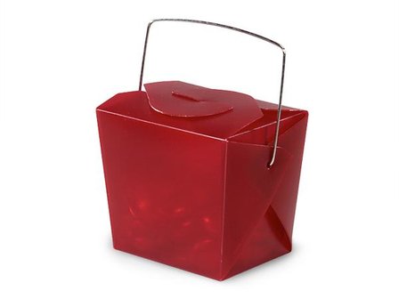 Cadeau doosje rood 7x5x6.3cm p/st 