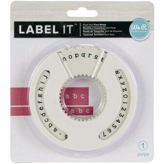 LabelIT Font roze p/st Wheel kleine letter 