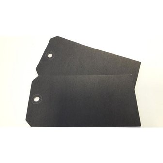 Labels zwart 80x160mm p/25st karton 