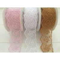 Lint roze 38mm p/mtr Charming lace 