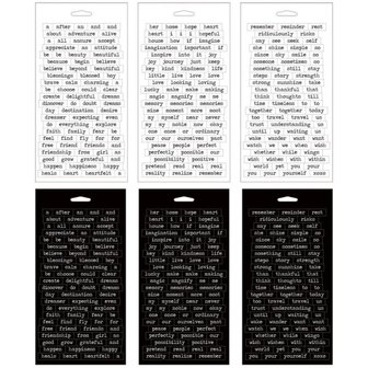 Stickers Big Chat Idea-Ology 12x20cm p/6vel zwart/wit