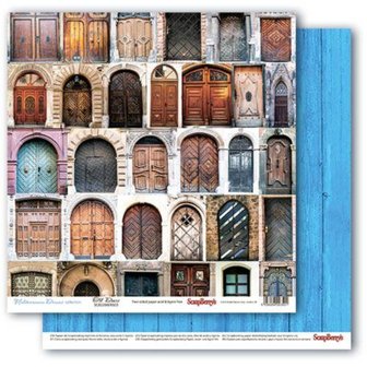 Scrappapier Mediterranean Dreams Old Doors 30.5x30.5cm p/vel