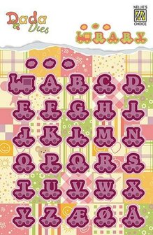 Stans DADA Baby alphabet train letters 20mm p/st