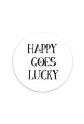 Stickers happy goes lucky 44mm p/10st wit