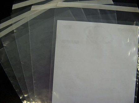 Envelop 25x35+5cm 70mu p/1000st transparant met klep