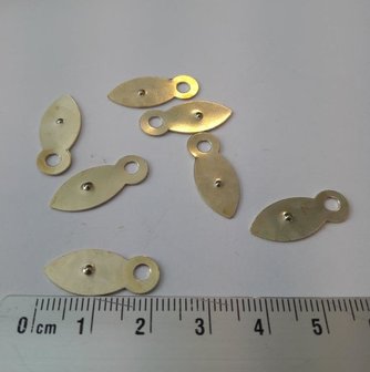 Button goud draaiend roterend 1.5cm p/10st