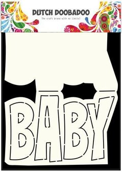 Card art tekst Baby A5 p/st