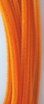 Chenille draad 0.6x30cm p/20st oranje