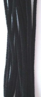 Chenille draad 0.6x30cm p/20st zwart