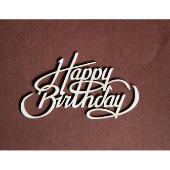 Chipboard Happy Birthday p/st