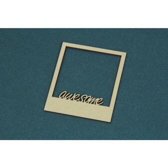 Chipboard raam awesome uitgestanst 5.5x6.5cm p/st