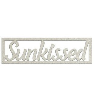 Chipboard Woord Sunkissed p/st