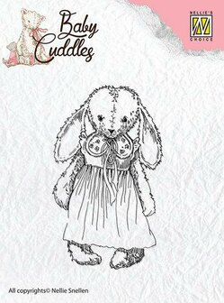 Clear stamp Baby Cuddles Cuddly girl p/st