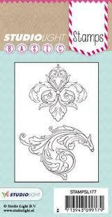 Clear stamp nr.177 Basic A7 p/2st ornament 