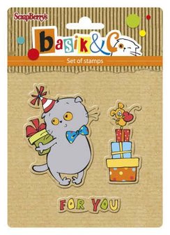 Clear stamp Basik&#039;s New Adventure10.5x10.5cm p/set