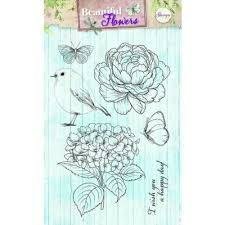 Clear stamp nr.143 Beautiful Flowers A6 p/st 