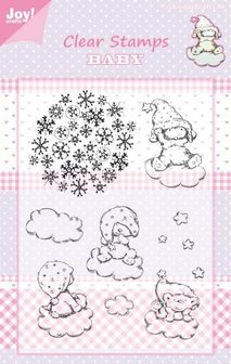 Clear stamp wolken &amp; beer A6 p/st
