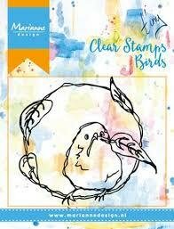 Clear stamp Birds &amp; leaves p/st