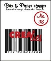 Clear stamp nr.38 barcode 27x40mm p/st Bits&amp;Pieces