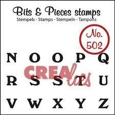 Clear stamp nr.502 Bits&amp;Pieces N t/m Z 29x52mm p/st