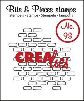 Clear stamp nr.93 Open bricks small p/st Bits&amp;Pieces 