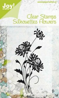 Clear stamp bloemen 3 st A7 p/pst