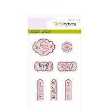 Clear stamp Botanical tags A6 p/st