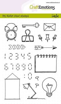 Clear stamp Bullet Journal images-digits A6 p/st