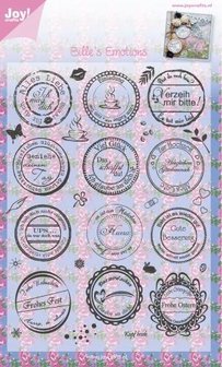 Clear stamp buttons alles Liebe A5 p/st