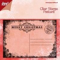 Clear stamp christmas card p/st