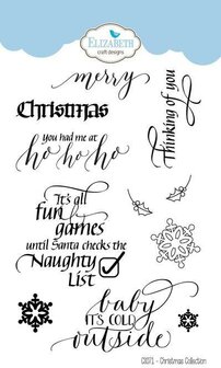 Clear stamp Christmas Collection p/st