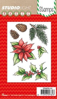 Clear stamp nr.152 Christmas p/st kerstroos  