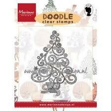 Clear stamp Christmas tree p/st