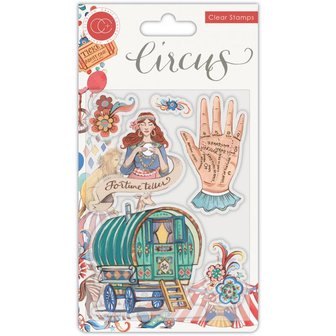 Clear stamp Circus Fortune Teller A6 p/st