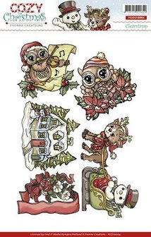 Clear stamp Cozy Christmas p/st