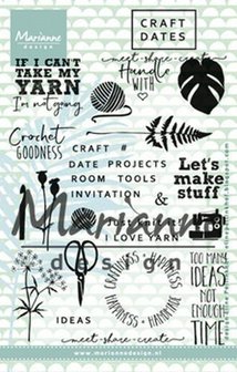 Clear stamp Craft dates p/st