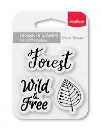 Clear stamp Designer Forest 7x7cm p/st