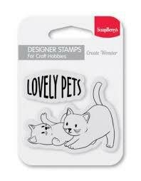 Clear stamp Designer Lovely Pets 7x7cm p/st 