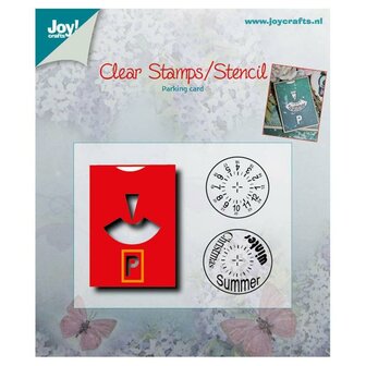 Clear stamp en Stans parkeerkaart p/st