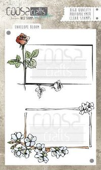 Clear stamp envelop roos A6 p/st