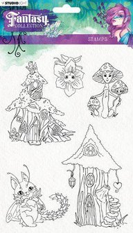 Clear stamp nr.376 Fairy Fantasy A5 p/st kleine plaatjes