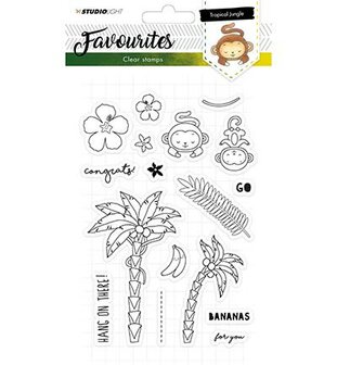Clear stamp nr.335 Favourites A5 p/st palmboom 
