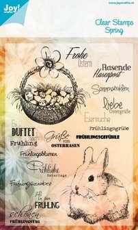 Clear stamp frohe Ostern pasen DE p/st