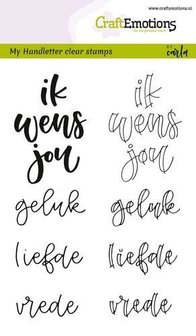 Clear stamp handletter ik wens jou geluk A6 p/st