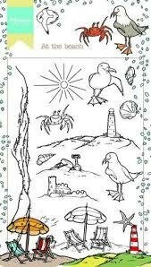 Clear stamp Hetty`s At the beach 10.5x18.5cm p/st