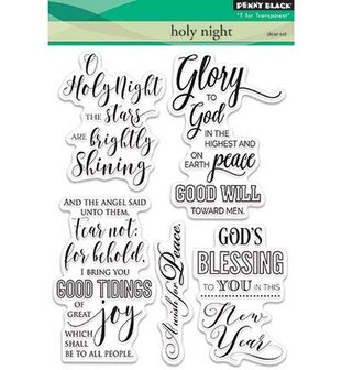 Clear stamp Holy night A5