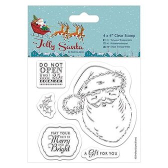 Clear stamp Jolly Santa p/st