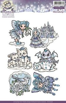 Clear stamp Magical winter A5 p/st