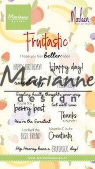 Clear stamp Marleens Fruitastic 82x118mm p/st